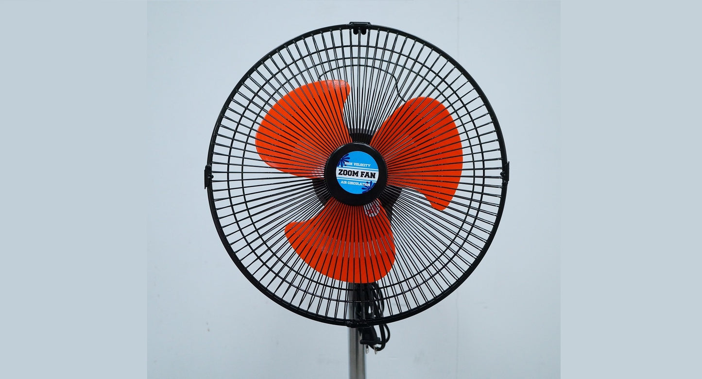 360 degree oscillating 12inch Colored Blade Fan