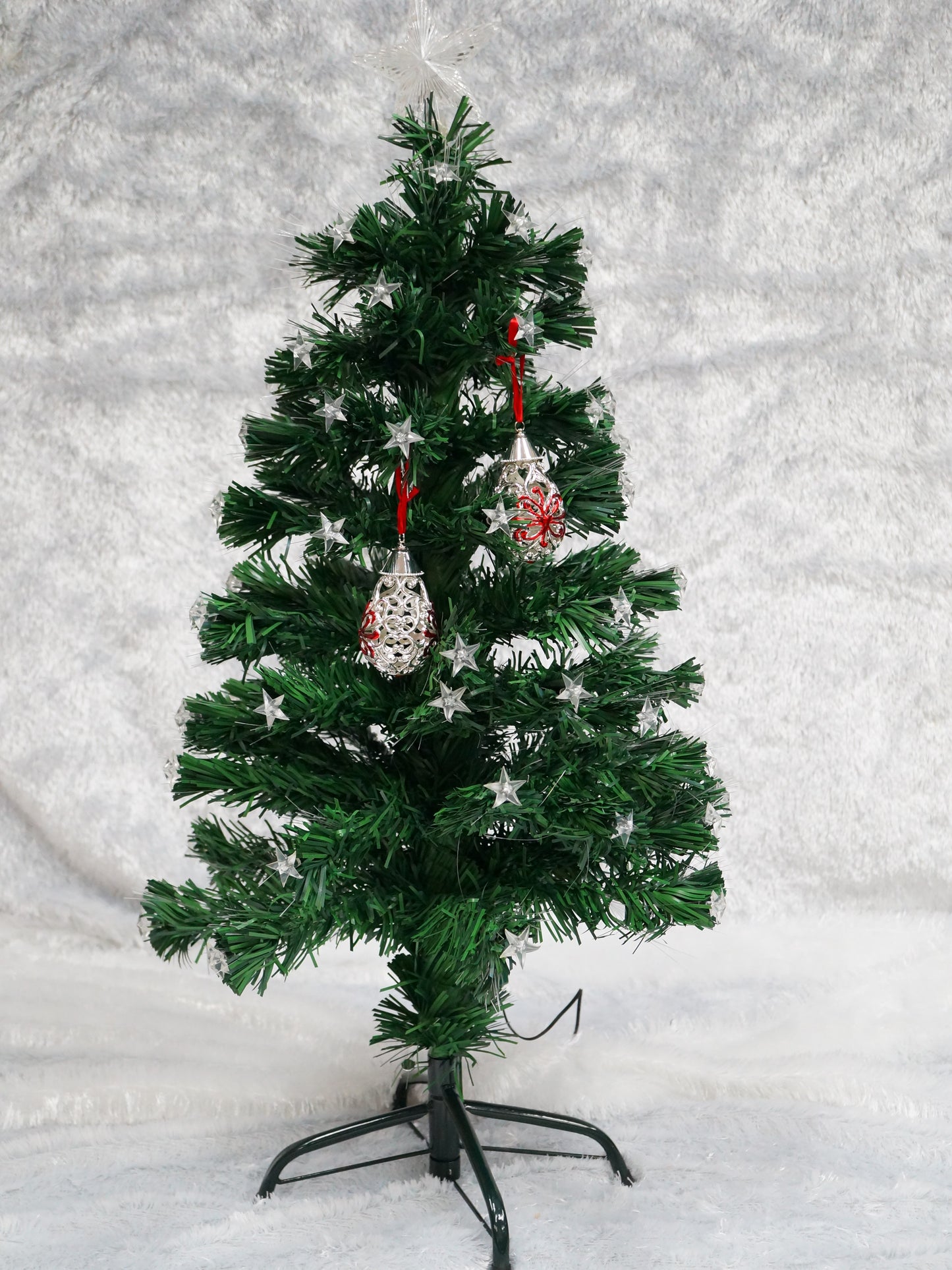 Pre-Lit 3ft Artificial Xmas Tree with Blue Stars
