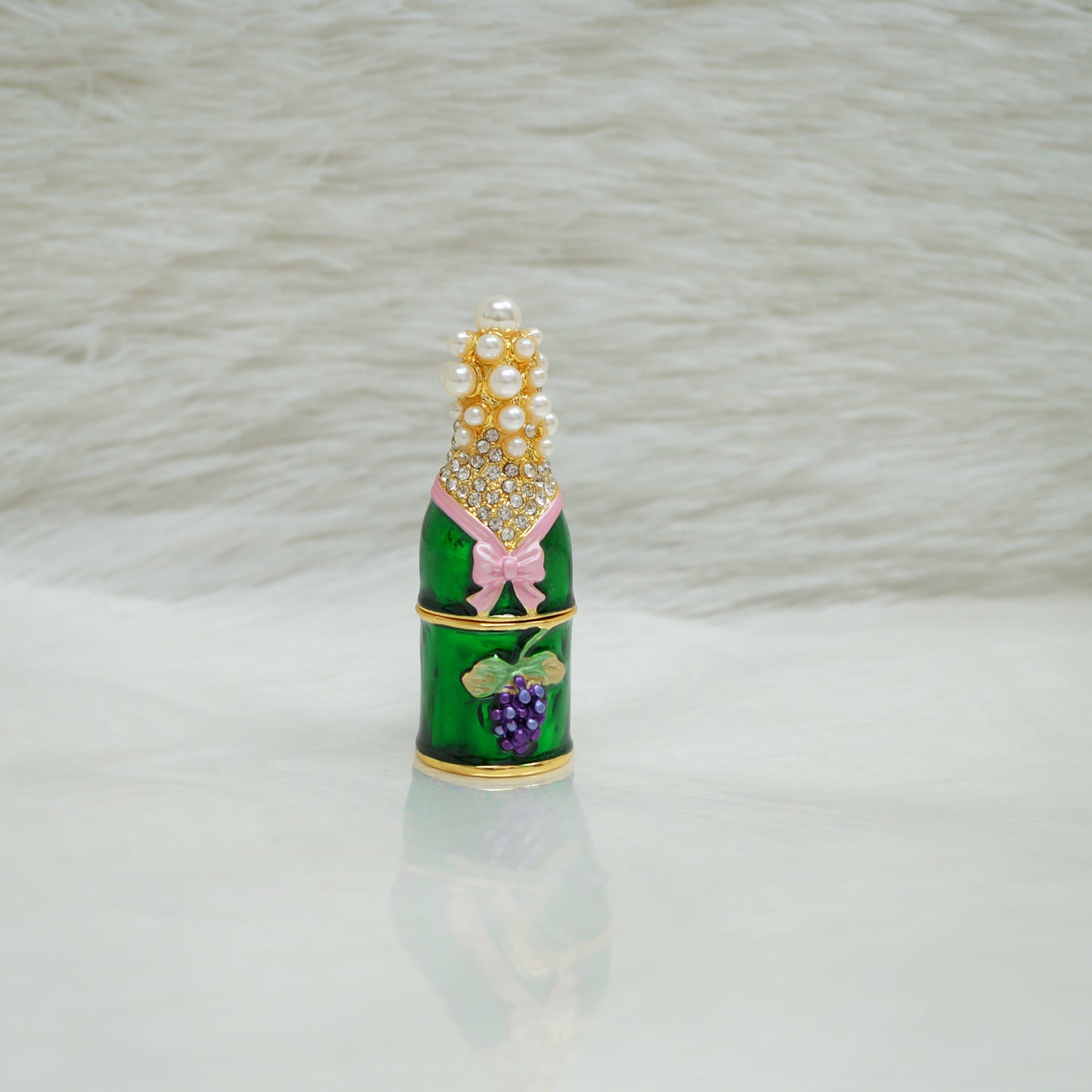 Cristiani Collezione Small Champagne Bottle Trinket Box.