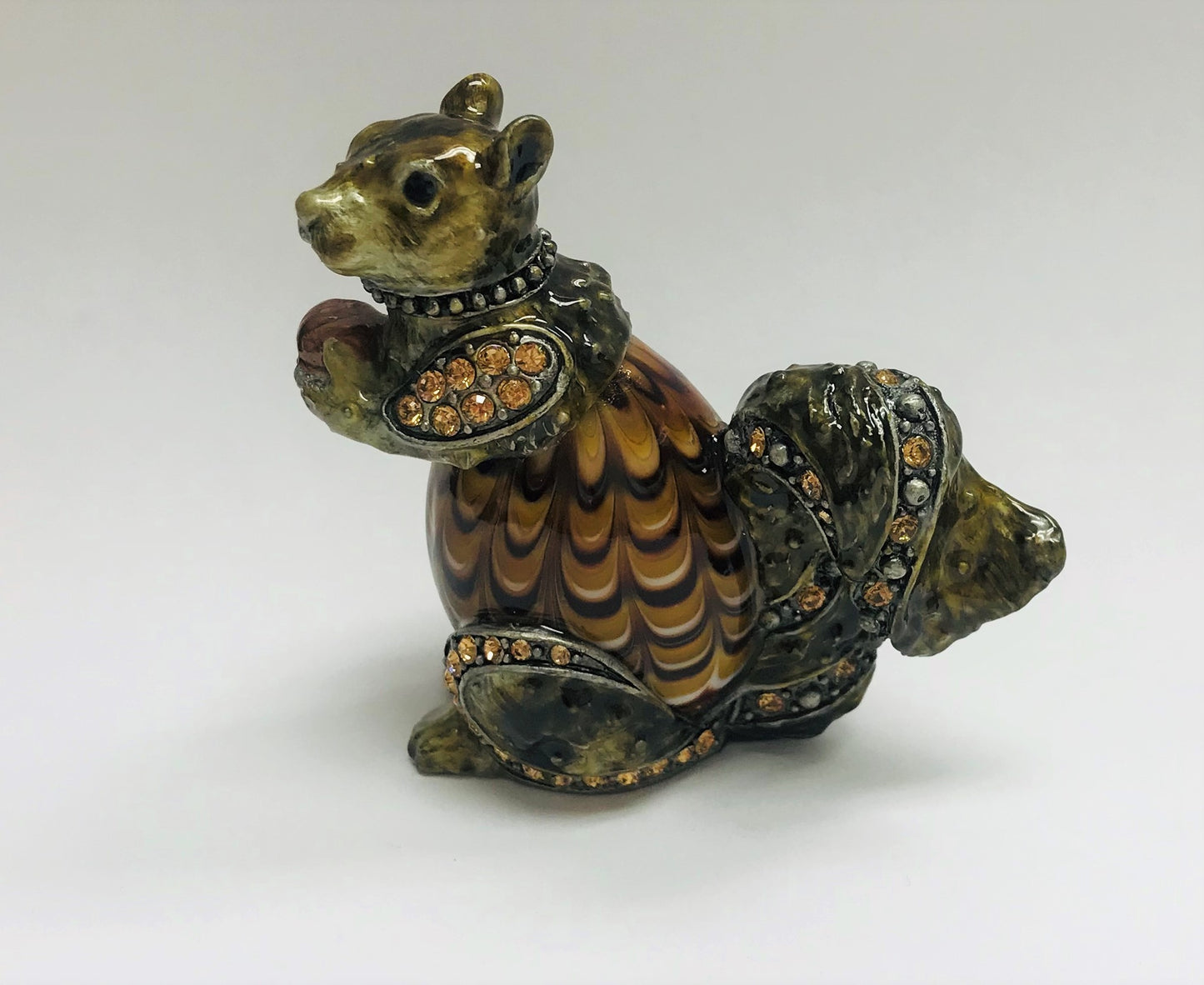 Cristiani Collezione Murano Glass Style Squirrel Figurine.