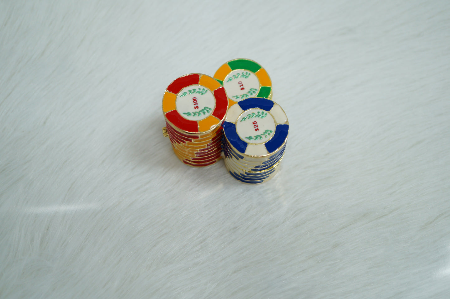 Cristiani Collezione Poker Chip Trinket Box.