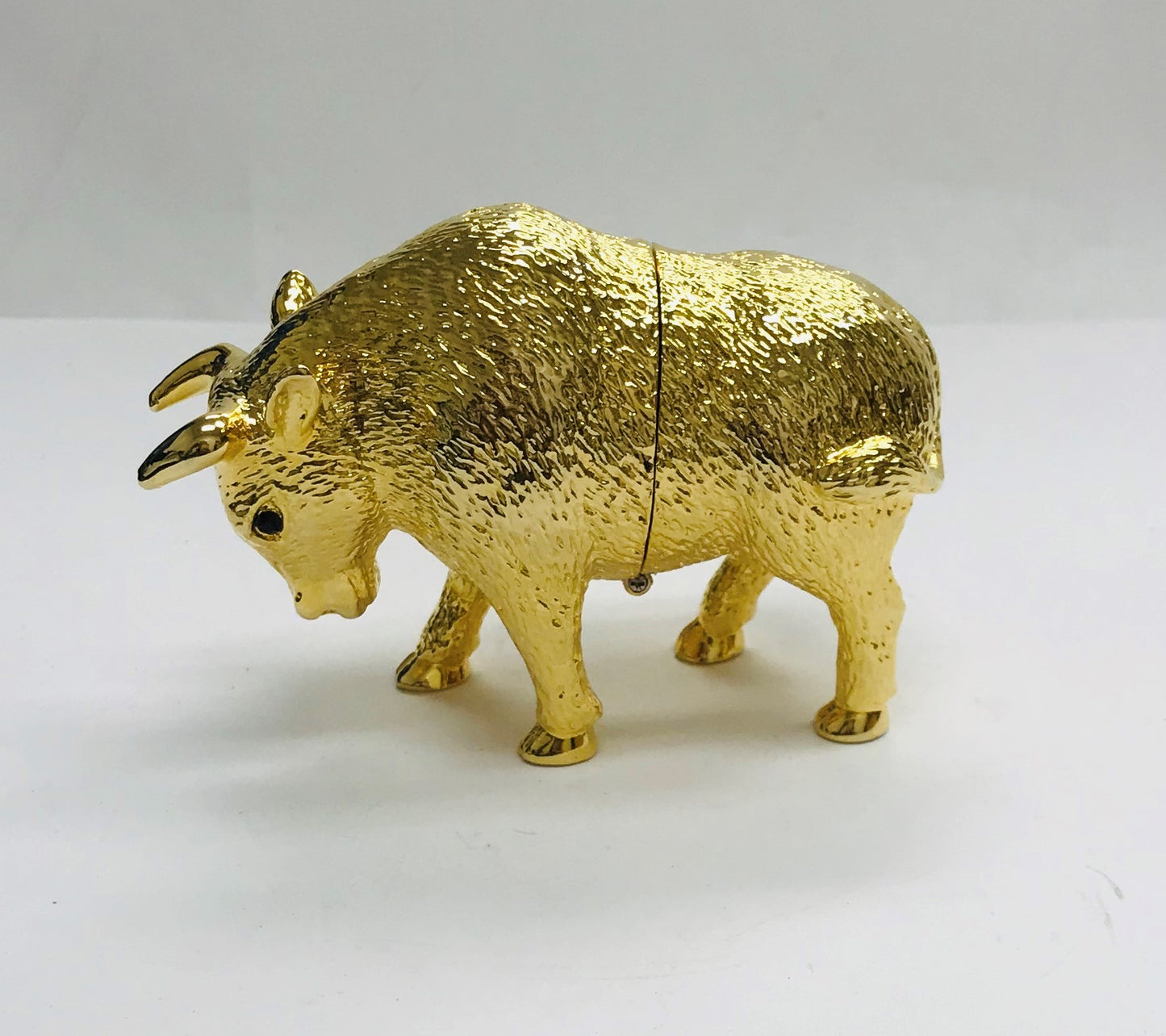 Cristiani Collezione Gold Buffalo Trinket Box.
