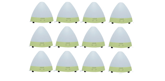 12 PACK  MIZU Green Pyramid Ultrasonic Diffuser