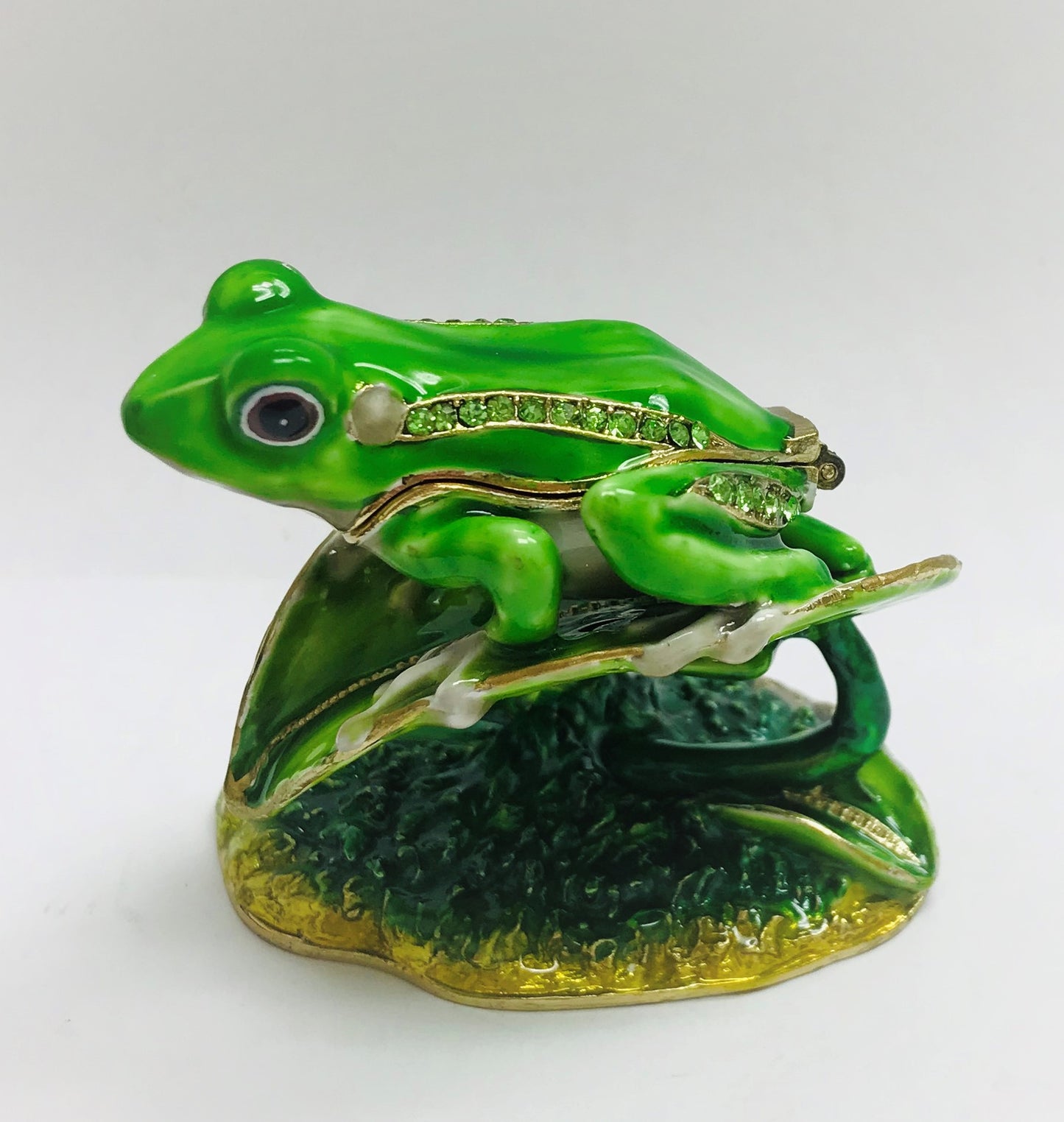 Cristiani Collezione Frog on leave Trinket Box.