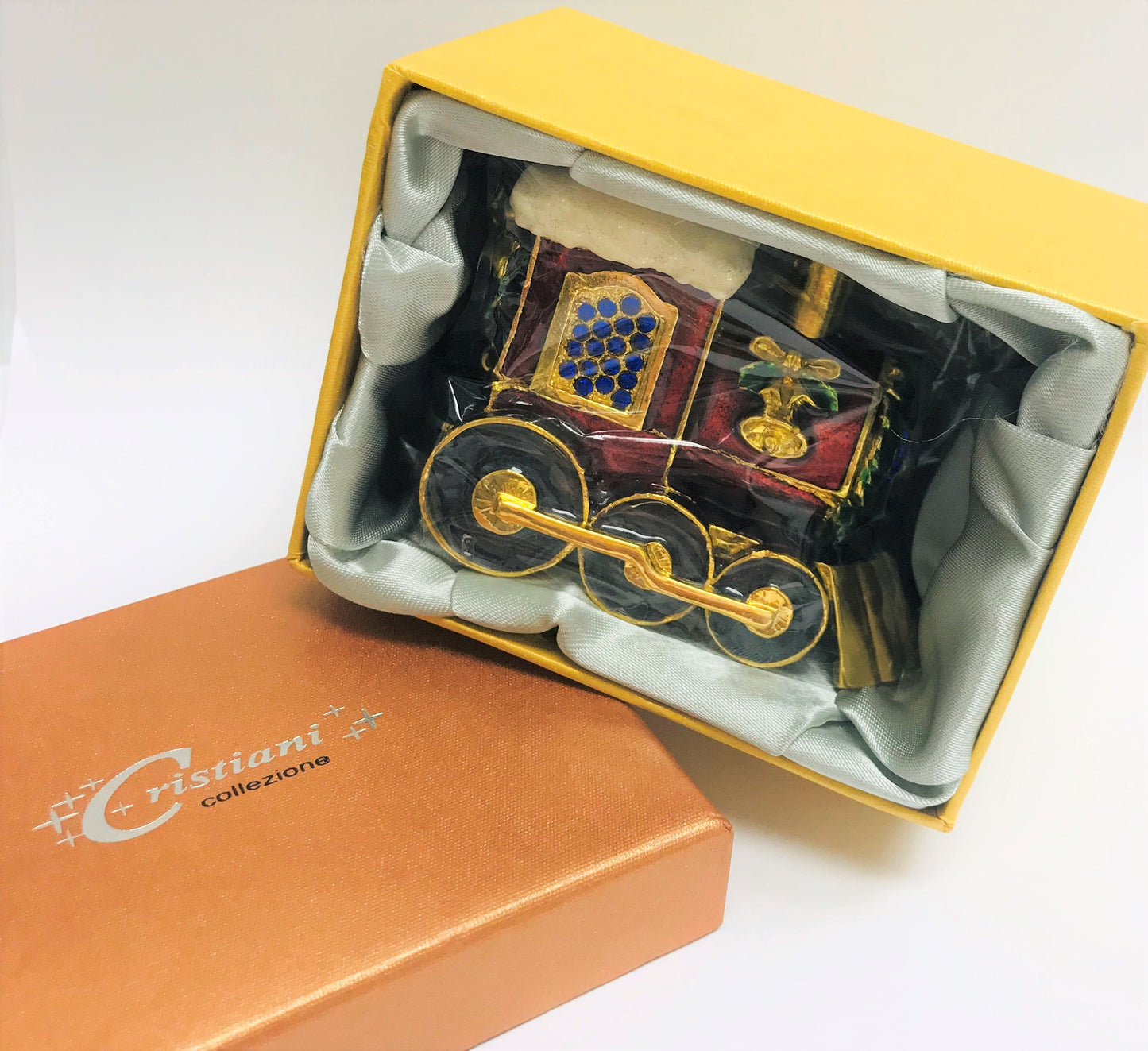 Cristiani Collezione Christmas Train Trinket Box.