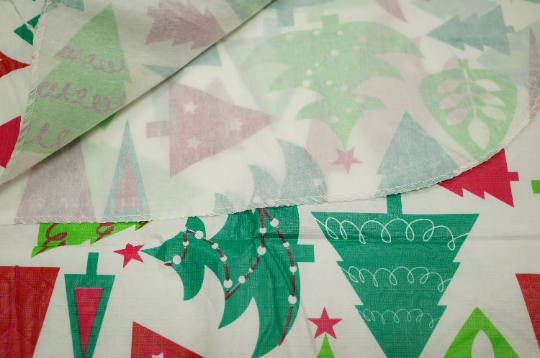 Christmas Theme Vinyl  Flannel Back Table Covers- 1PC